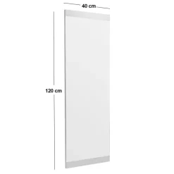 Marrakech (40 x 120 x 2,2 cm) Vit Spegel