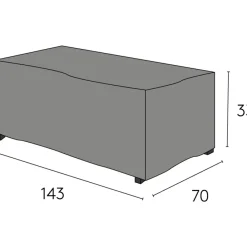Möbelskydd Skagenäs Utebord Svart