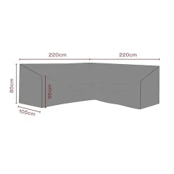 Möbelskydd till HörnSoffa Andas 220/220x105x80 cm