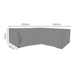 Möbelskydd till HörnSoffa Andas 240/200x80x70 cm