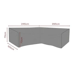 Möbelskydd till HörnSoffa Andas 285/245x105x70 cm