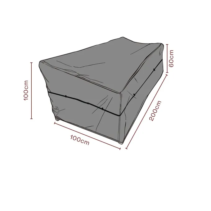 Möbelskydd till Soffa Svart 200x100x100 cm Andas