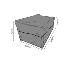 Möbelskydd till Soffa Svart 140x85x70 cm Andas
