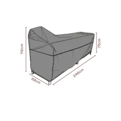 Möbelskydd till Utekök 246x68x75/112 cm