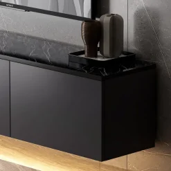 Medellín upplyst (160 x 35 x 32 cm) Antracit TV-bänk