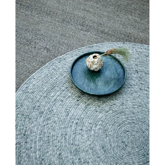 Merino Rund Matta Grön