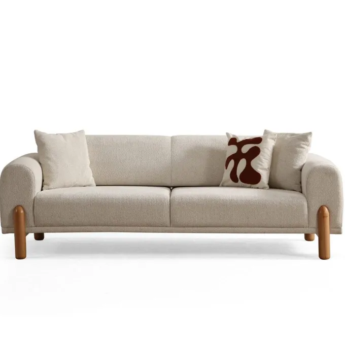 Mia 3-sits bäddsoffa Creme