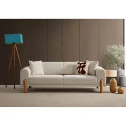 Mia 3-sits bäddsoffa Creme