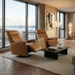 Milan Reclinerfåtölj Cognac