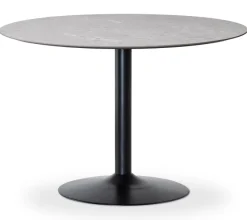 Miles Matbord Ø 110 cm Sandstenslaminat, Trumpfot