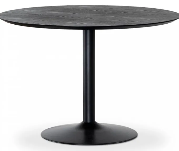 Miles Matbord Runt 110 cm Svart Ask / Svart