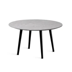 Miles Soffbord Ø 80 cm Runt Sandstenslaminat, Fyra träben