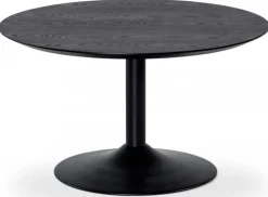 Miles Soffbord Runt 80 cm Svart Ask / Svart