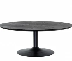 Miles Soffbord Runt 110 cm Svart Ask / Svart