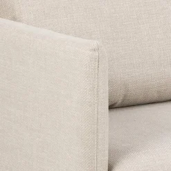 Milly 2-sits med schäslong Basel tyg Beige