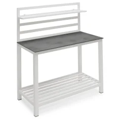 Åminne Aluminium Bänk Utekök Vit
