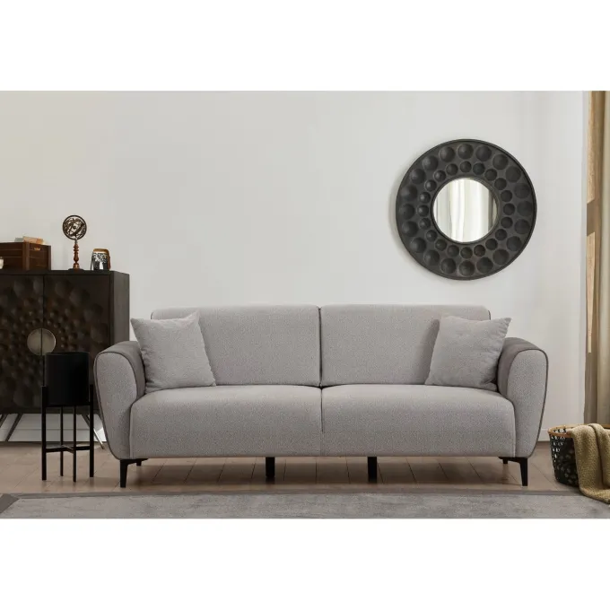 Minsk (215 x 85 cm) 3-sits bäddsoffa Grå
