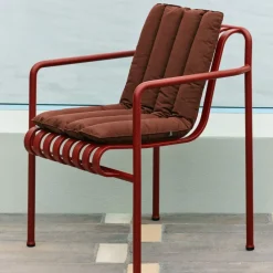 Mjuk Quiltad Dyna Till Palissade För Loungesoffa, Järnröd