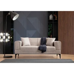 Monaco (170 x 85 x 77 cm) 2-sitssoffa Ljusbrun