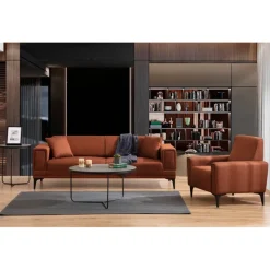 Monaco (170 x 85 x 77 cm) 2-sitssoffa Rio-röd