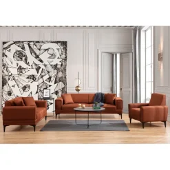 Monaco (170 x 85 x 77 cm) 2-sitssoffa Rio-röd