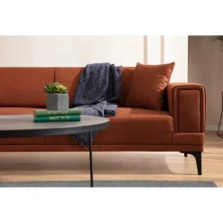 Monaco (170 x 85 x 77 cm) 2-sitssoffa Rio-röd