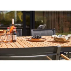 Mood Classic Trädgårdsbord i Teak/Antracit Aluminium 167x100 cm
