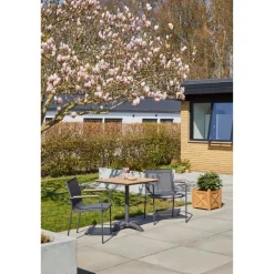 Mood Classic Trädgårdsstol i Teak, Textilene och Antracit Aluminium