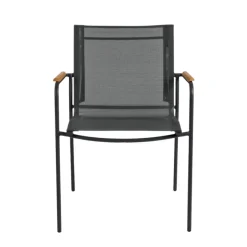 Mood Classic Trädgårdsstol i Teak, Textilene och Antracit Aluminium