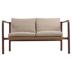 Motty 2-sits Soffa 140x76 cm Zin Red/Teddy Beige