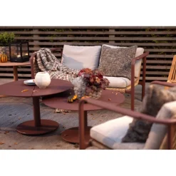 Motty 2-sits Soffa 140x76 cm Zin Red/Teddy Beige