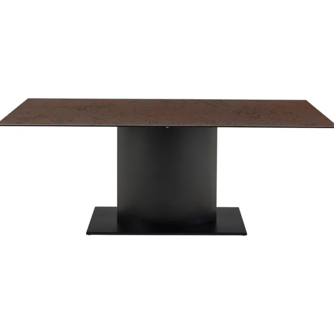 Murcia Matbord 200x100 cm Keramik Rostbrun