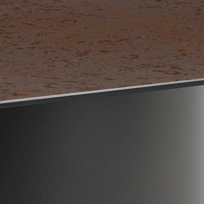 Murcia Matbord 200x100 cm Keramik Rostbrun