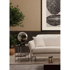 Muscat (230 x 100 x 96 cm) Vit 3-sitssoffa