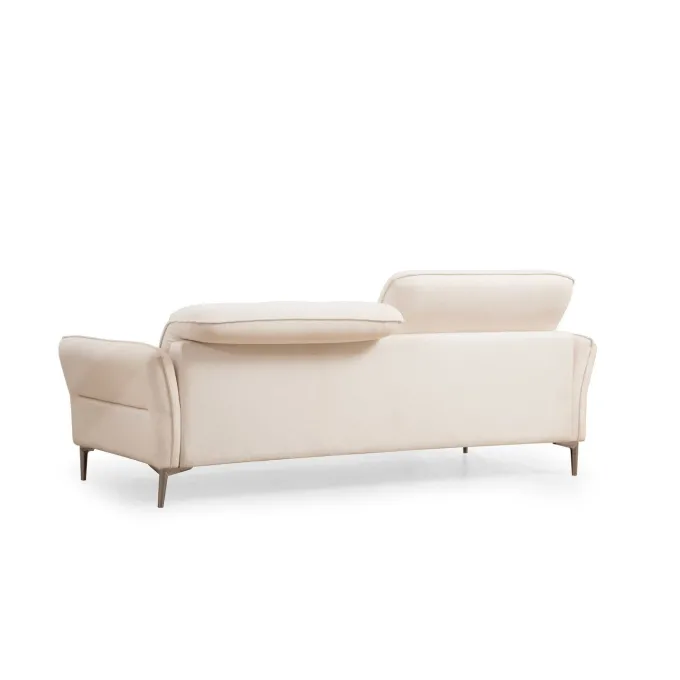 Muscat (230 x 100 x 96 cm) Vit 3-sitssoffa