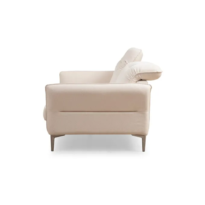 Muscat (230 x 100 x 96 cm) Vit 3-sitssoffa