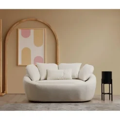 Nairobi (155 x 120 x 67 cm) Creme 2-sitssoffa