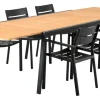 Naos Matgrupp 100x220-320 cm ink Delia Karmstolar Svart/Teak