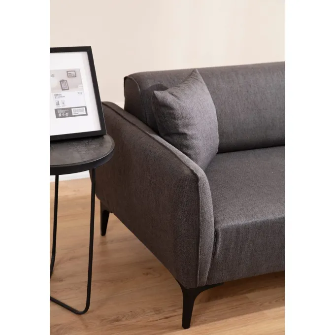 Napoli (160 x 67 x 95 cm) Dark Grey 2-sitssoffa