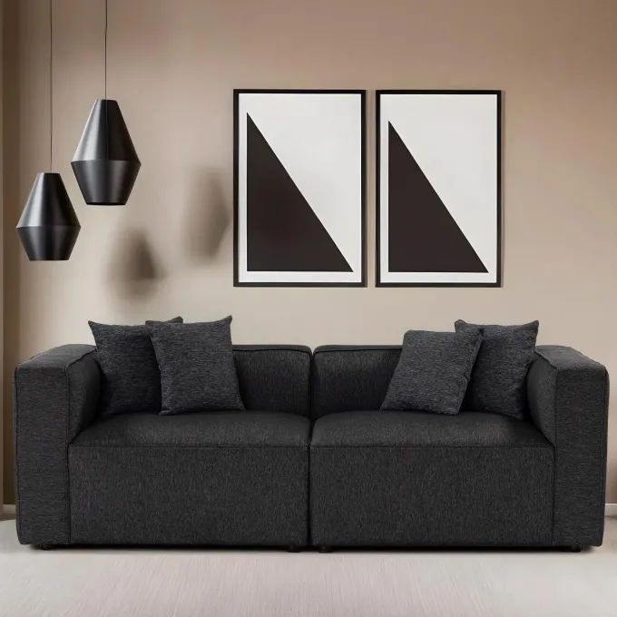 Nicosia XL 2-sits soffa Antracit