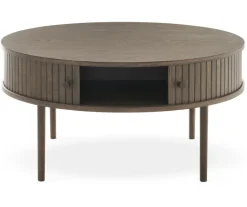 Nilo Soffbord Rund 90 cm Brun Ek