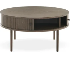 Nilo Soffbord Rund 90 cm Brun Ek