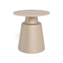 Nimbus Sidobord Keramik Beige 45 cm Runt