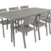Nimes Matgrupp 200x98 cm ink 6st Delia Karmstolar Khaki