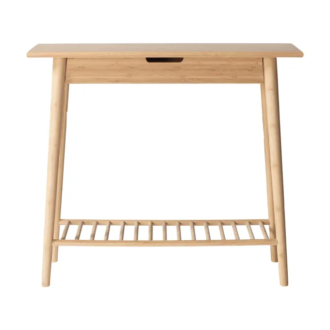 Noble 90x35 cm Avlastningsbord Bambu