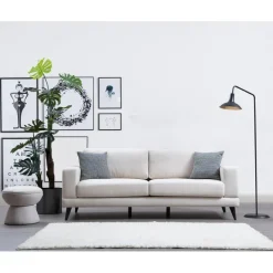 Nordic 3-sits (210 x 90 x 85 cm) Beige 3-sitssoffbädd