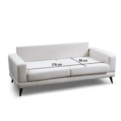 Nordic 3-sits (210 x 90 x 85 cm) Beige 3-sitssoffbädd
