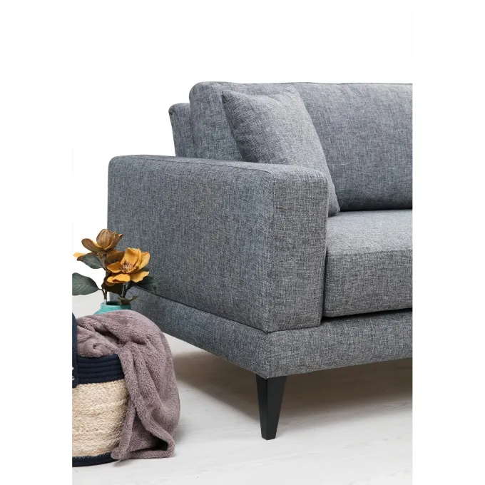 Nordic 3-sits (210 x 90 x 85 cm) Mörkgrå 3-sitssoffbädd