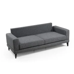 Nordic 3-sits (210 x 90 x 85 cm) Mörkgrå 3-sitssoffbädd