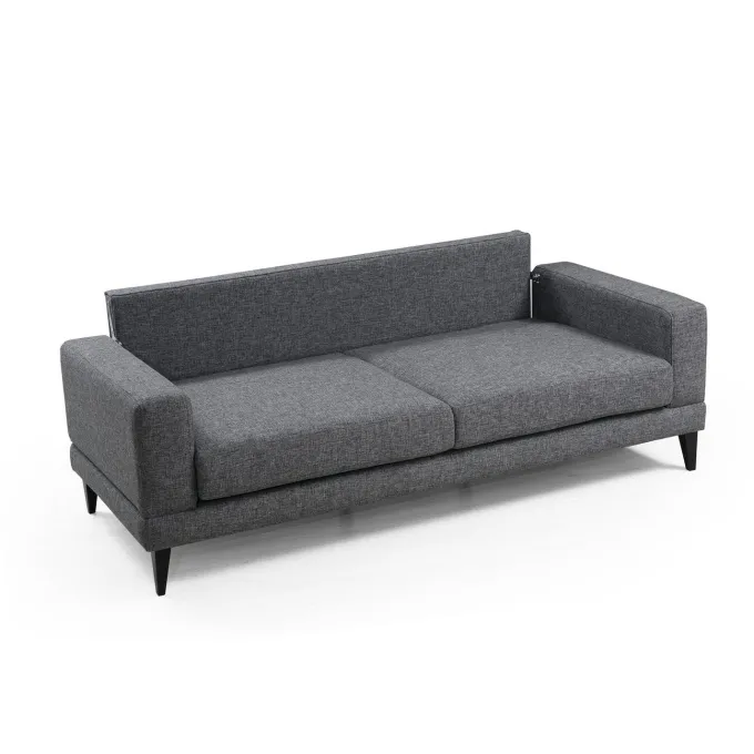 Nordic 3-sits (210 x 90 x 85 cm) Mörkgrå 3-sitssoffbädd